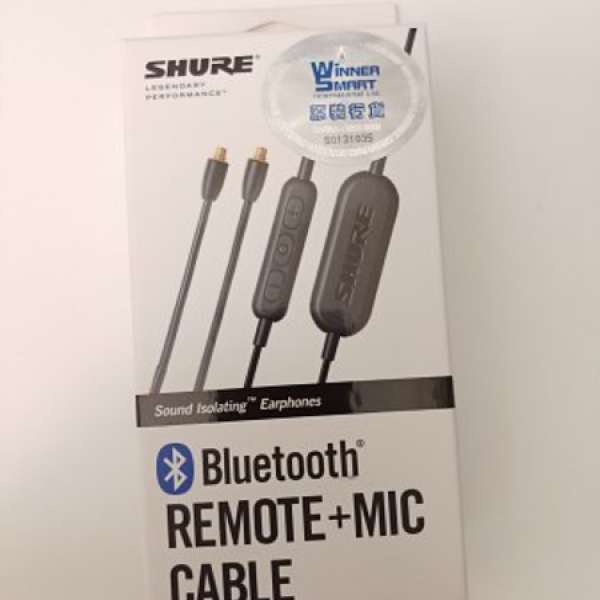SHURE 藍牙耳機線 MMCX BLUETOOTH CABLE (RMCE-BT1) 全新未開封