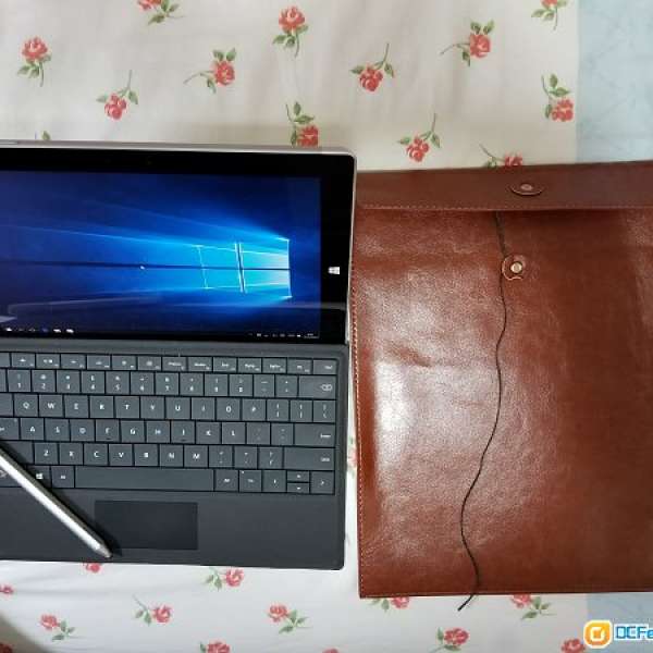 : 靚仔 Microsoft Surface 3 64G/2G Windows 10 + 灰色 Keyboard + pro 4 筆