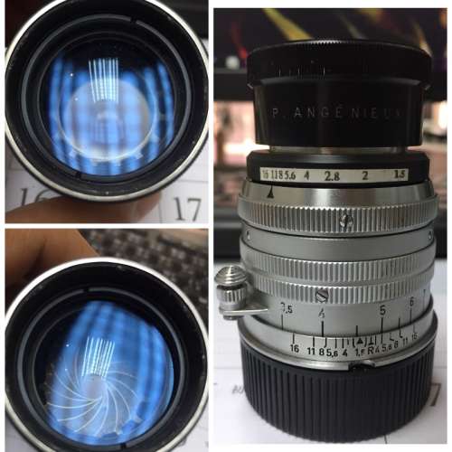 Angenieux 50mm f1.5 電影放映鏡  改 Leica M Mount 有連動