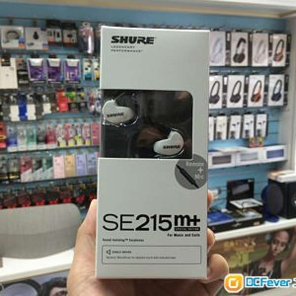 全新Shure SE215m+ Special Edition (SE215m+SPE)白色有MIC版