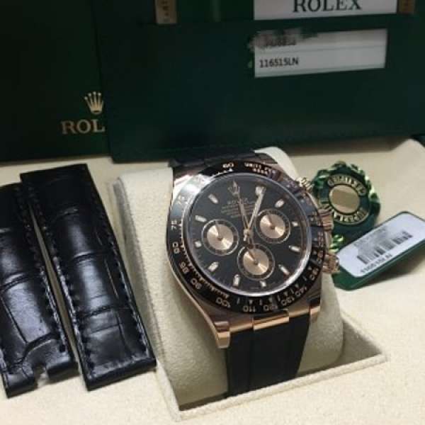 Rolex 116515 絕版玫瑰金皮帶版本