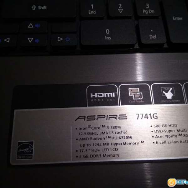 Acer 7741G i3 380M