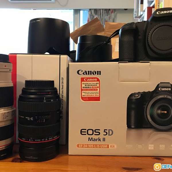 Canon 5D2, 24-70 F2.8, 70-200 F4 IS (97% New)
