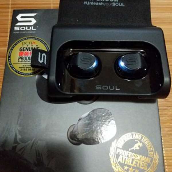 SOUL X-Shock 黑色真無線耳機 （只用過一小時，99.99％新）