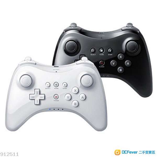 全新wii U Wiiu U Pro Controller 經典手制pro 傳統控制器pro 黑白兩色手製無線代用 Dcfever Com