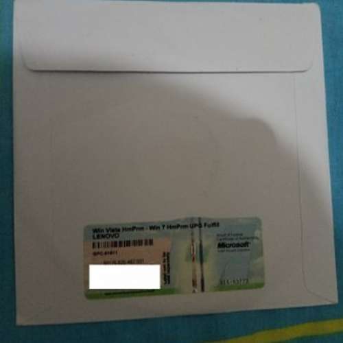 windows 7 正版重裝 連CODE