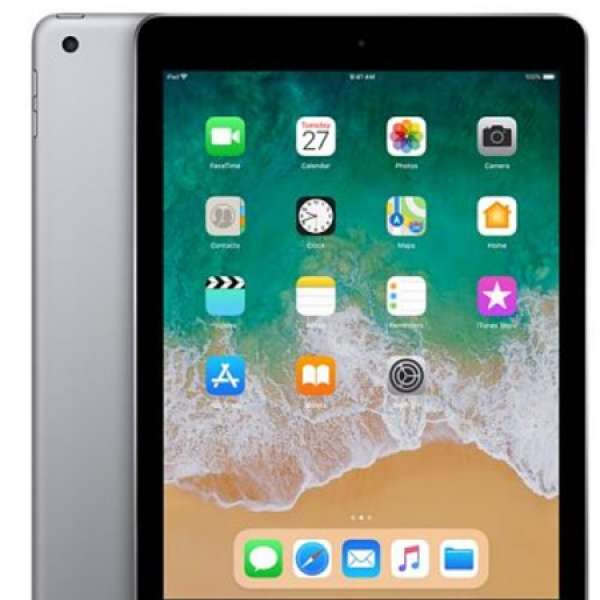 iPad（第 6 代）2018 32GB Wifi 黑色前端外框 太空灰 9.7 英寸
