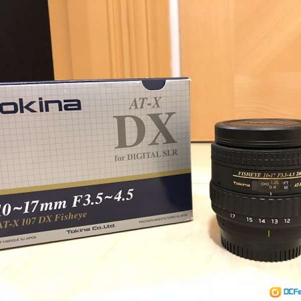 Tokina 10-17mm F/3.5-4.5 AT-X 107 DX Fisheye (Nikon Mount)