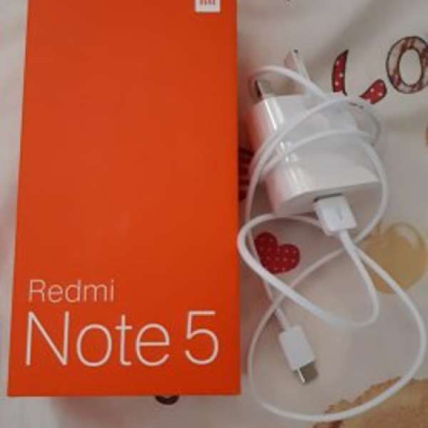 售95%新藍色紅米note5高配版全套