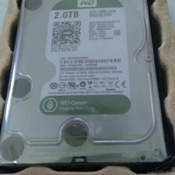 全新 Western Digital 2TB (Green) Harddisk