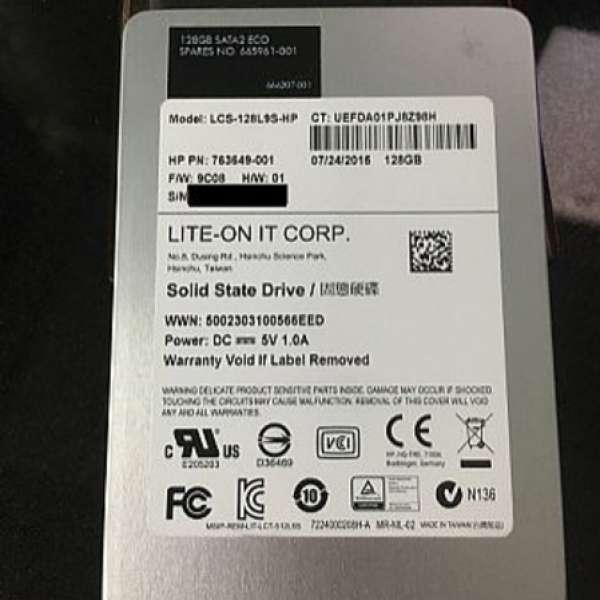 大量 99.9% New LITE-ON 128GB SSD
