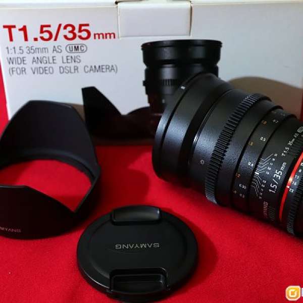 SAMYANG 35mm T1.5f ( Canon mount )