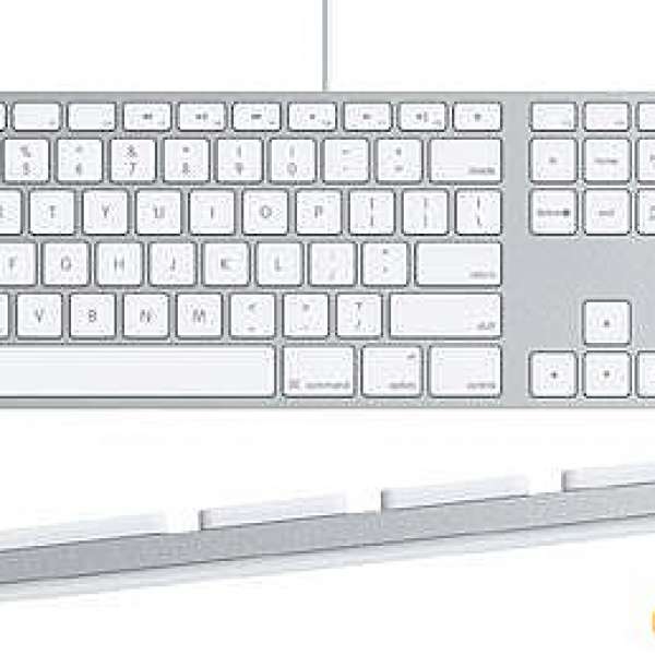 Apple Full Size Wired Keyboard Aluminum  slim USB
