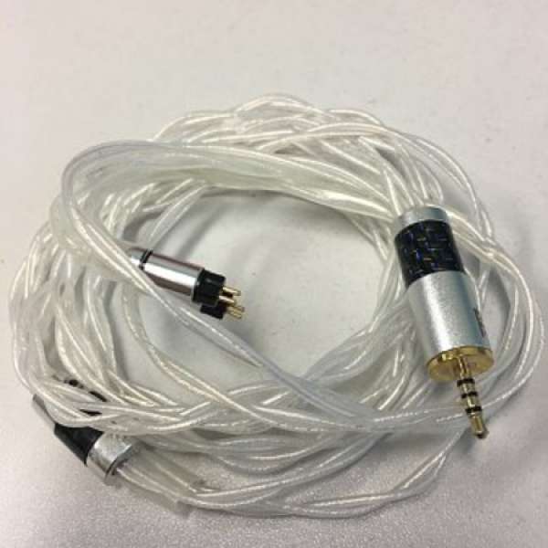 90%新 mad cable 金銀合金4絞 cm 2.5mm (另有2.5>3.5 Eidolic轉頭)