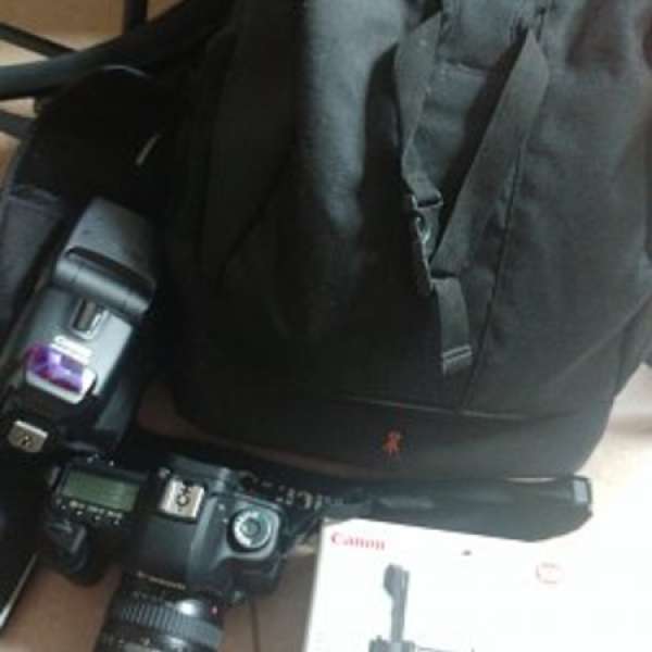 Canon 5D Mark II 連17-40 70-200 battery grip lowepro 相機袋