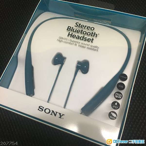 Sony 手提電話藍牙耳機SBH70 - 藍色（全新）
