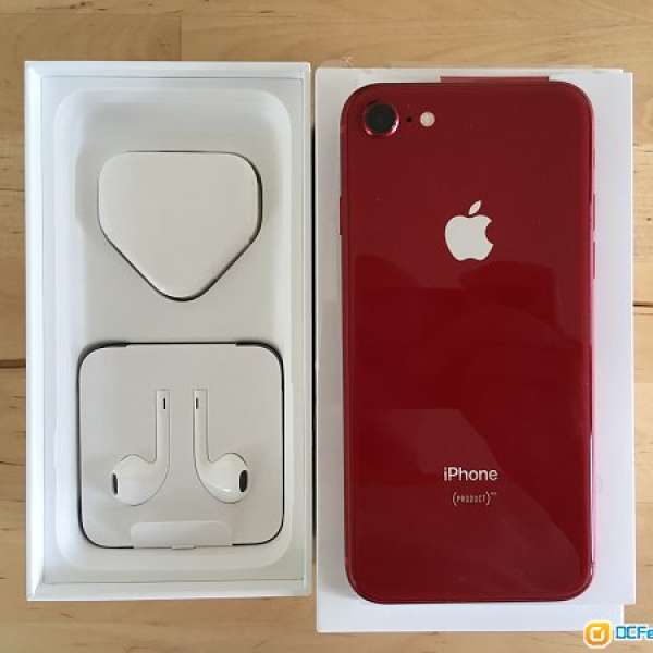 iPhone 8 product red 64g 99% new 行貨保至2019-05 ，小用
