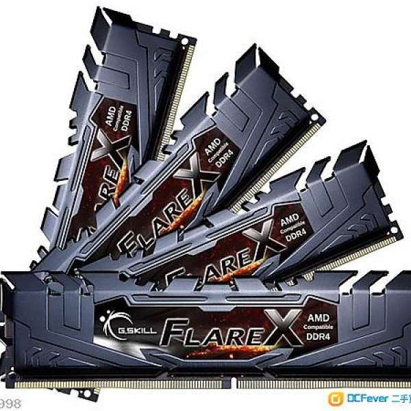 全新G.SKILL Flare X Series 32GB (4 x 8GB) DDR4 (Ryzen認證)