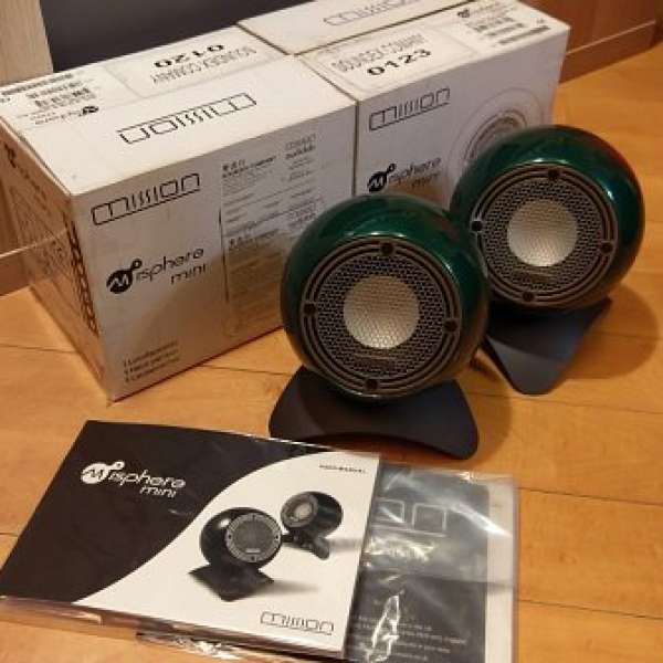 Mission Speaker Misphere mini 95% new Full set Boxed (not denon)