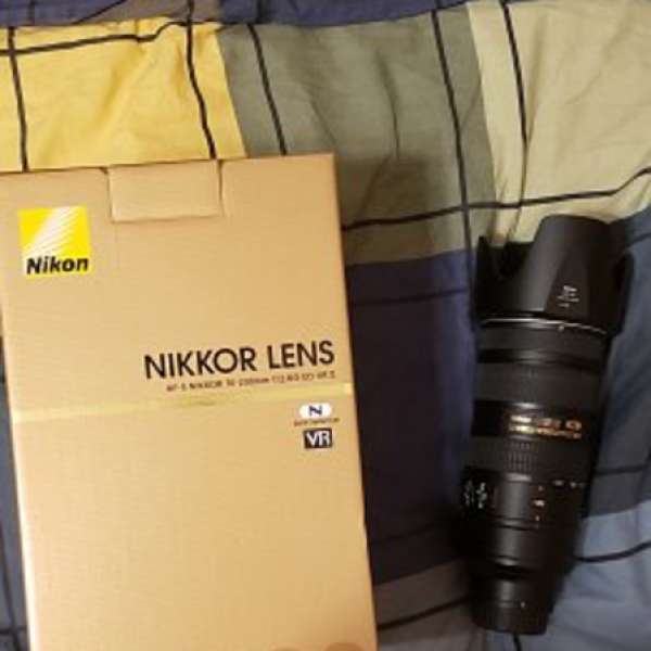 Nikon 70-200mm F2.8 (95%New) (100%Work, 行貨已過保, 有盒有單有黃紙, 配件全齊)