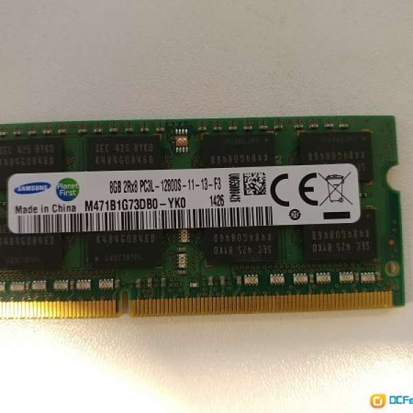 Samsung DDR3L 1.35V 8GB SODIMM