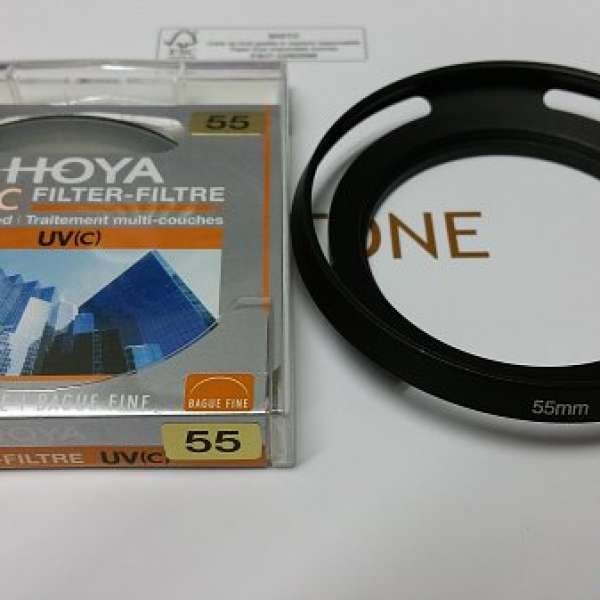 Sell filter 55mm 連 Hood (Sony, Nikon, Olympus, Panasonic, Canon)