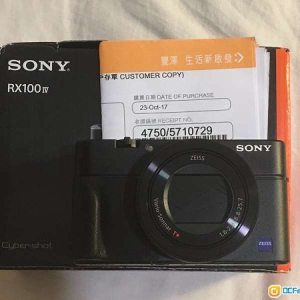 [99新行保至2019/1] Sony Rx100iv