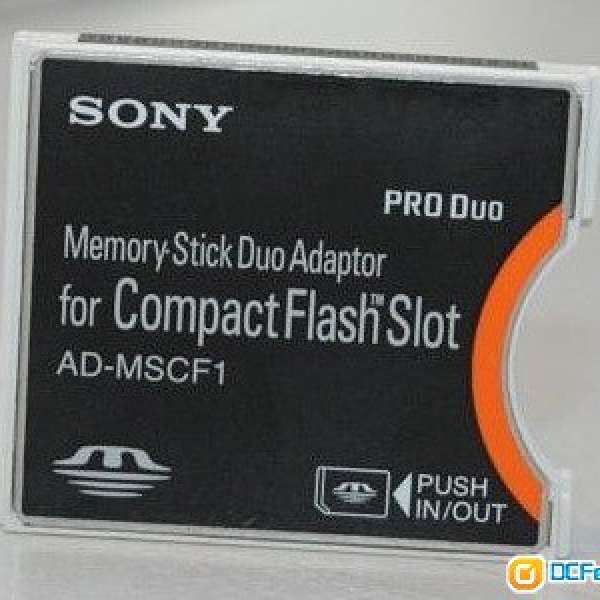 Sony AD-MSCF1 Memory Stick Duo Adapter for Compct Flash, MS轉CF卡套