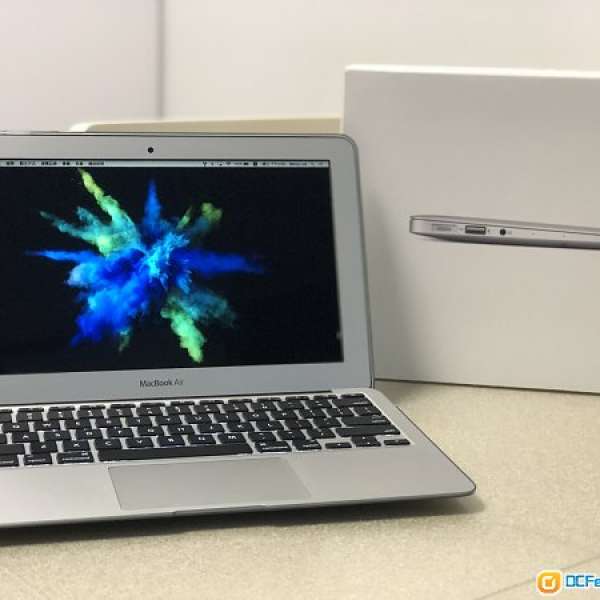 95%新行貨 2015 Macbook Air 11吋 i5 1.6ghz 4g ram 128g ssd 有盒齊件