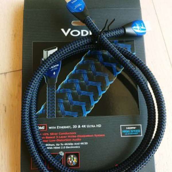 1條 AudioQuest 1M Vodka HDMI cable 10% Silver (行貨)