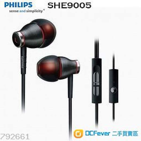 全新 Philips SHE9005耳機線