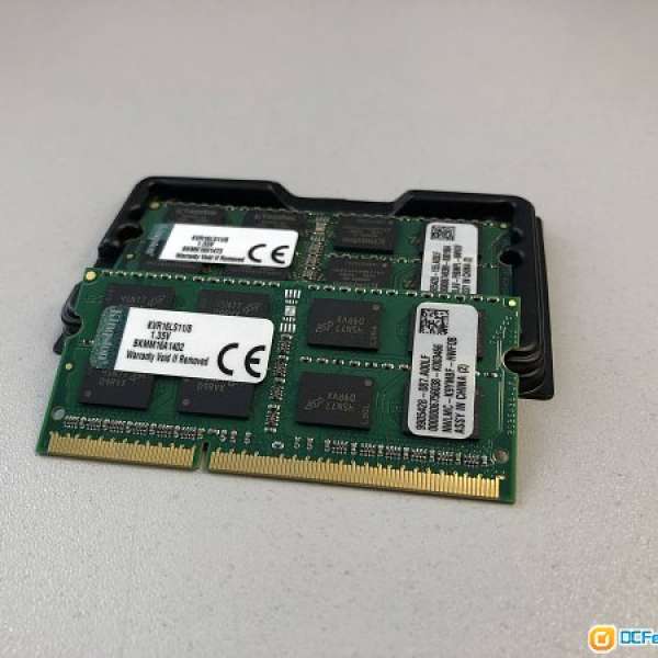 8GB 12800 DDR3 Notebook RAM 2條