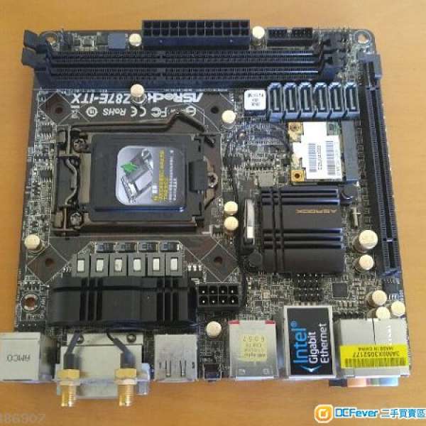 (新淨Z87 itx) Asrock Z87E ITX底板連原裝背板 (正常運作 BIOS已更新)