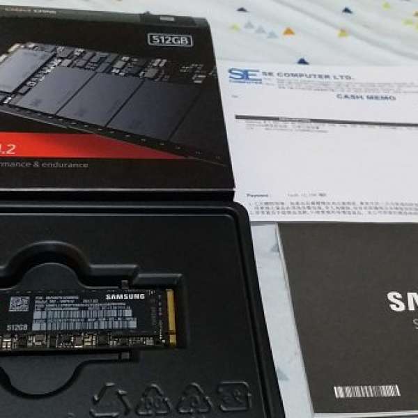 Samsung 三星960Pro M.2 NVMe 512GB SSD