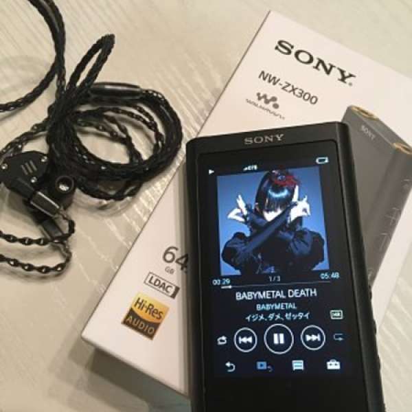 Sony ZX300 + 4.4mm cable ZS6 (有保）