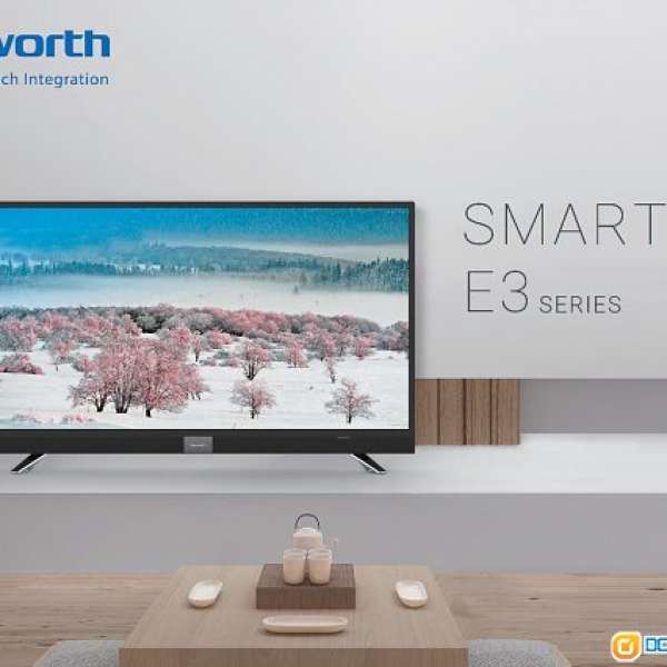 半價 (2017新款) Skyworth LED 43吋 全高清 Andriod Smart TV 電視 內置Wifi上網