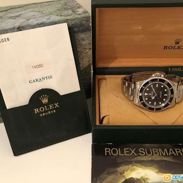 Rolex 勞力士 14060 Submariner,U頭,400行貨有出世紙,購自1998年