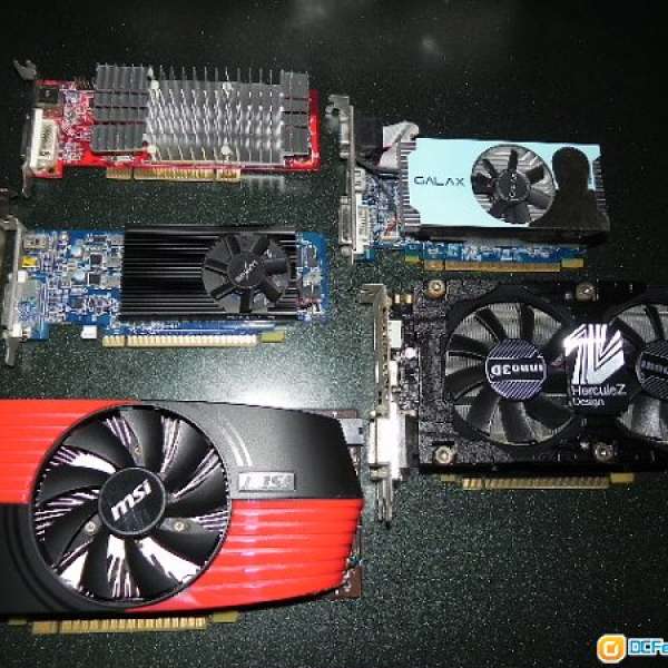 顯卡 HD2400 PRO PCI/ HD7750 / GTS450 / GTX750TI / GTX760