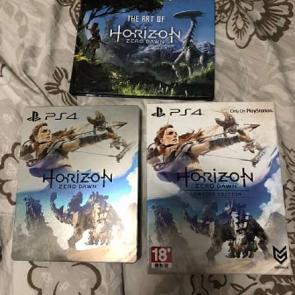 PS4 地平線 期待黎明 中文 Horizon Zero Dawn 鐵盒版 畫冊