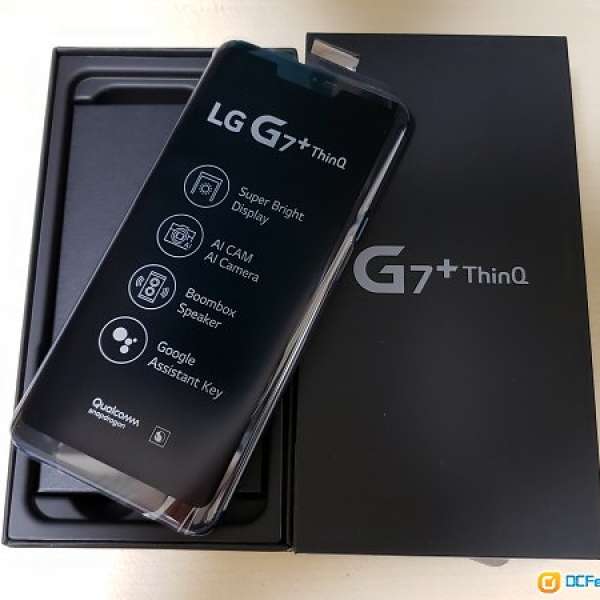 99.9%新行貨 LG G7 + thinQ 128GB 藍色 行貨衛訊單6月1日購入