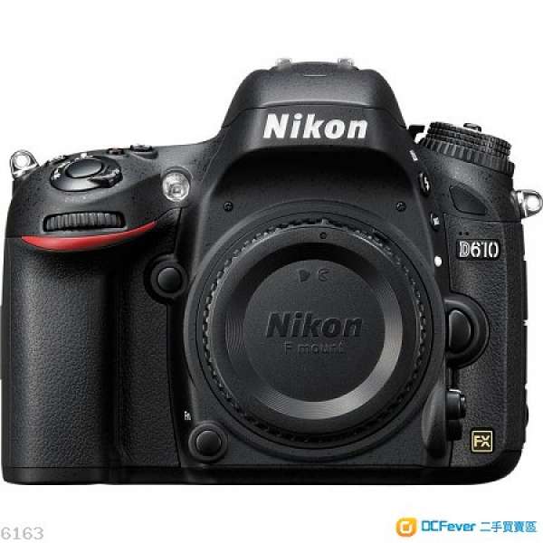 全新Nikon D610 Body 100% New (所有配件齊全) 有保養至2019年6月28日
