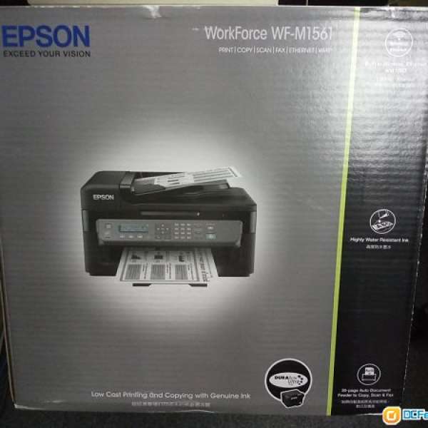 全新Epson WorkForce WF-M1561 Printer 打印機行貨保養至2019年6月有單