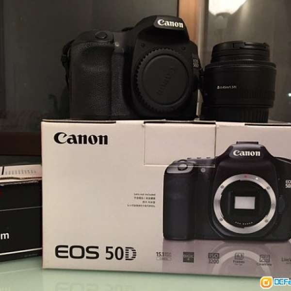 90%新 Canon EOS 50D body + EF50mm f/1.8II