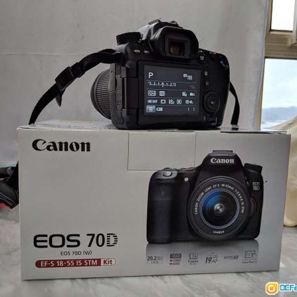 [有盒有單] 二手行貨 85%新 Canon EOS 70D 連 18-55 IS STM kit
