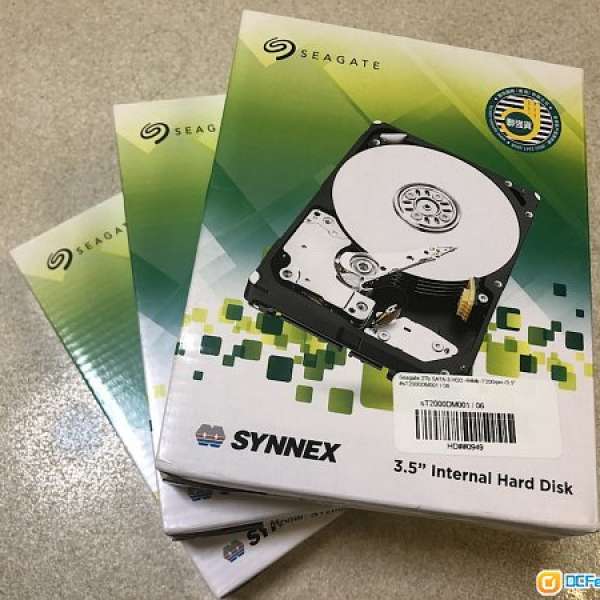 Seagate 2TB 三寸半 SATA HDD 全新