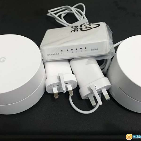 Google Wifi router 2隻送 netgear switch 全套$1200