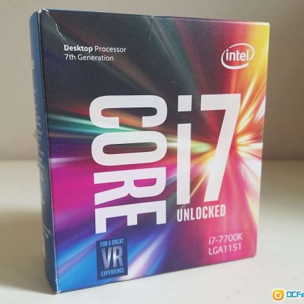行貨Intel Core i7-7700K cpu 有盒有單95%新