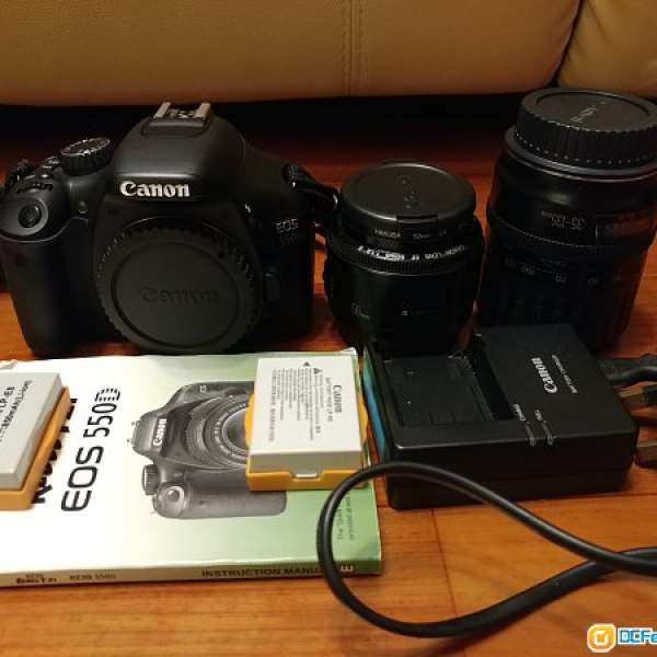 Canon550D加送鏡頭2支(50.8II和35-135)不是450D500D600D
