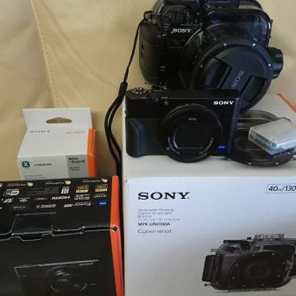 Sony RX100 V + 防水外殼 MPK-URX100A (Over 95% new)