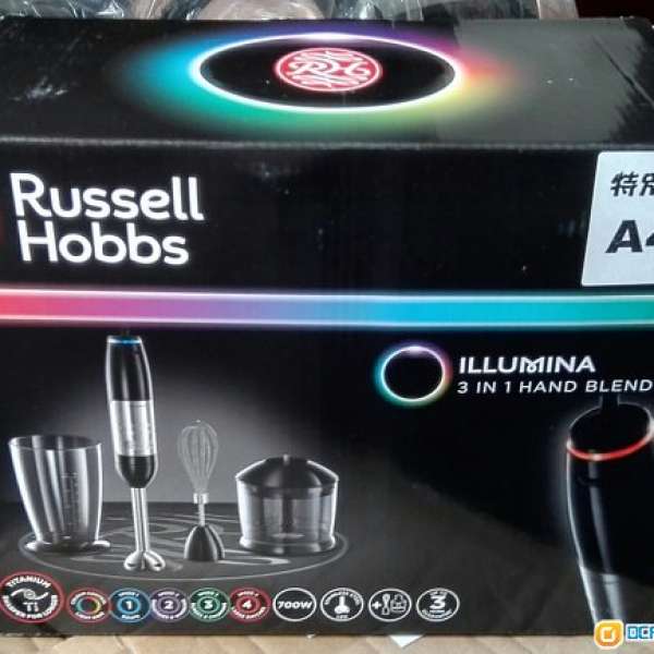 全新有盒英國Russell Hobbs illumina 3-in-1 handblender